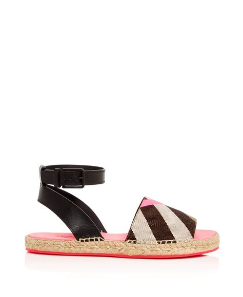 cheap burberry slides|burberry espadrille flats.